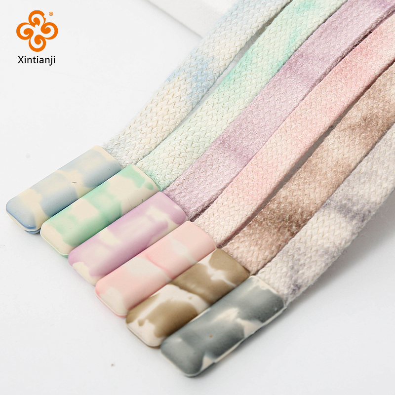 Sewing Tie Dye - 1 سنتيمتر واسعة شقة حبل مضفر