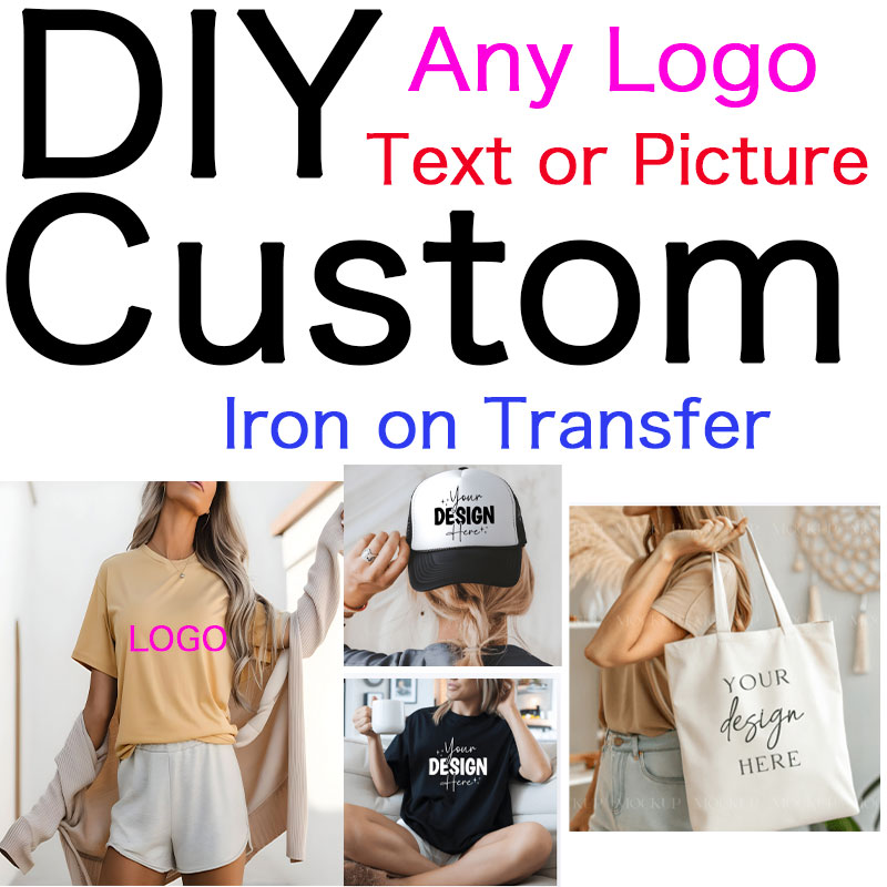 Iron On Patch - ملصقات حرارية مخصصة للملابس مع شعار
