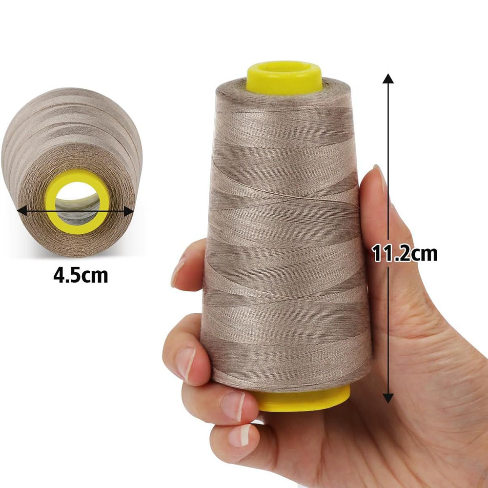 خيط الخياطة 100% بكرات بوليستر - مراجعة Serger Thread Cone وسعره