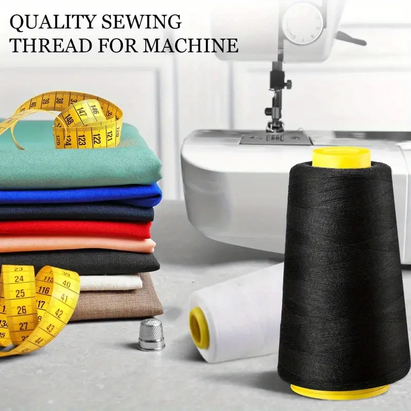 3 مخاريط خيط أوفرلوك بيضاء + 3 - مراجعة Serger Thread Cone وسعره