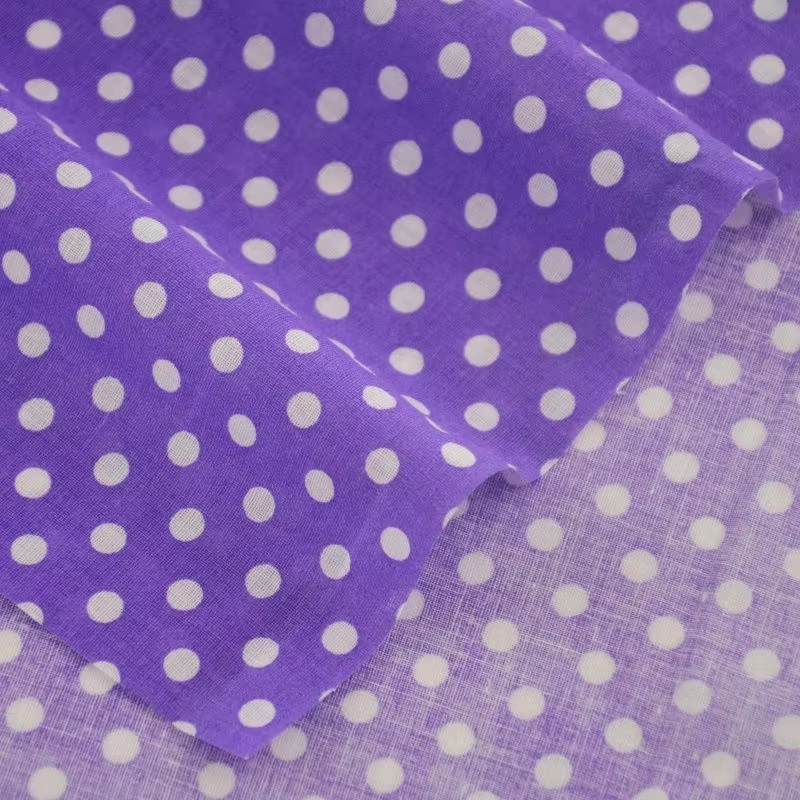 قماش قطني مطبوع بنقط بولكا برت - مراجعة Textile For Sewing وسعره