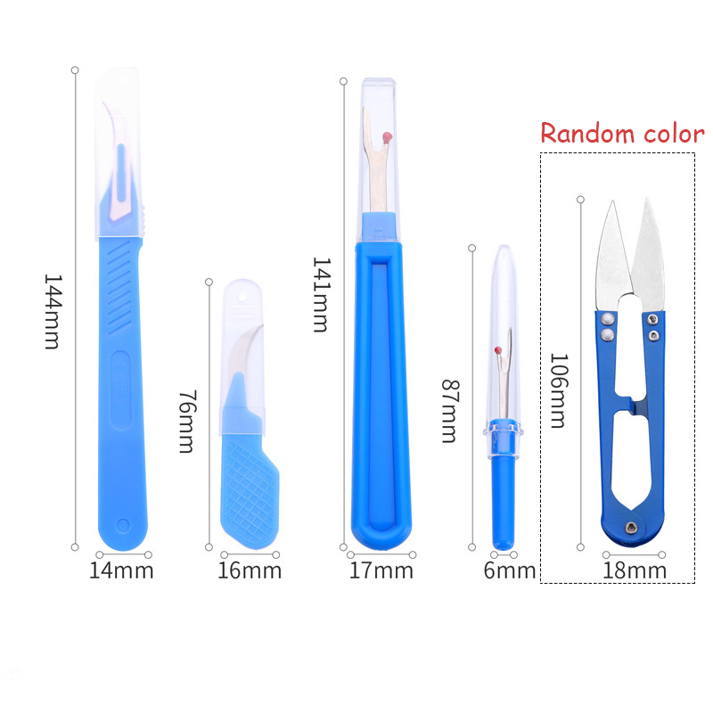 طقم مزيل الغرز الأزرق مكون من  - مراجعة Sewing Kit وسعره