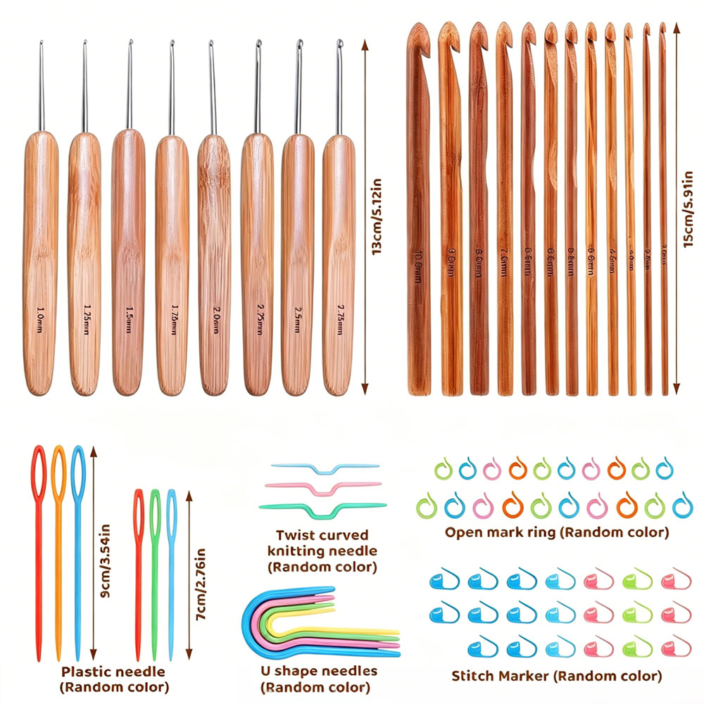 مجموعة من 74 قطعة من إبر الكرو - مراجعة Sewing Kit وسعره