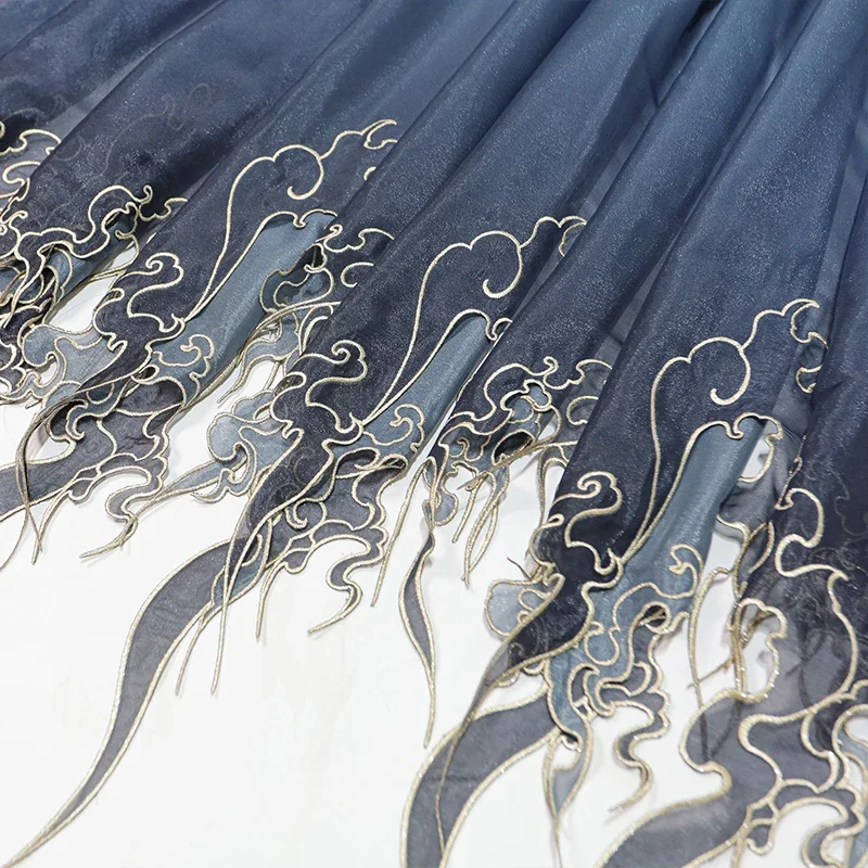 قماش تدرج اللون بتطريز على الط - مراجعة Sewing Cloth وسعره