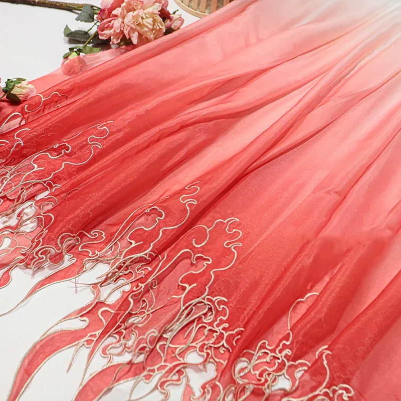 قماش تدرج اللون بتطريز على الط - مراجعة Sewing Cloth وسعره