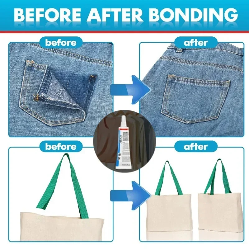 غراء قماش متعدد الأغراض - لاصق - مراجعة Sewing Repair وسعره