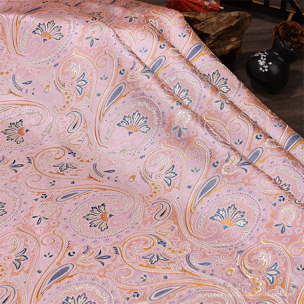 قماش جاكار بنمط زهور حلزوني 50 - مراجعة Textile For Sewing وسعره