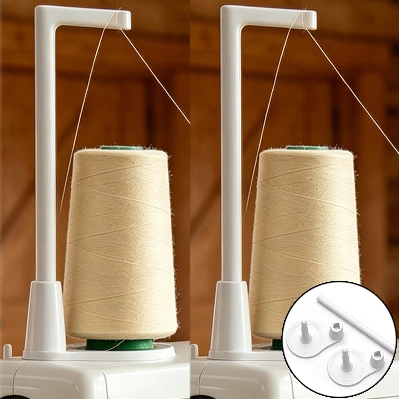 1-5 قطع حامل خيط ماكينة الخياط - مراجعة Serger Thread Cone وسعره