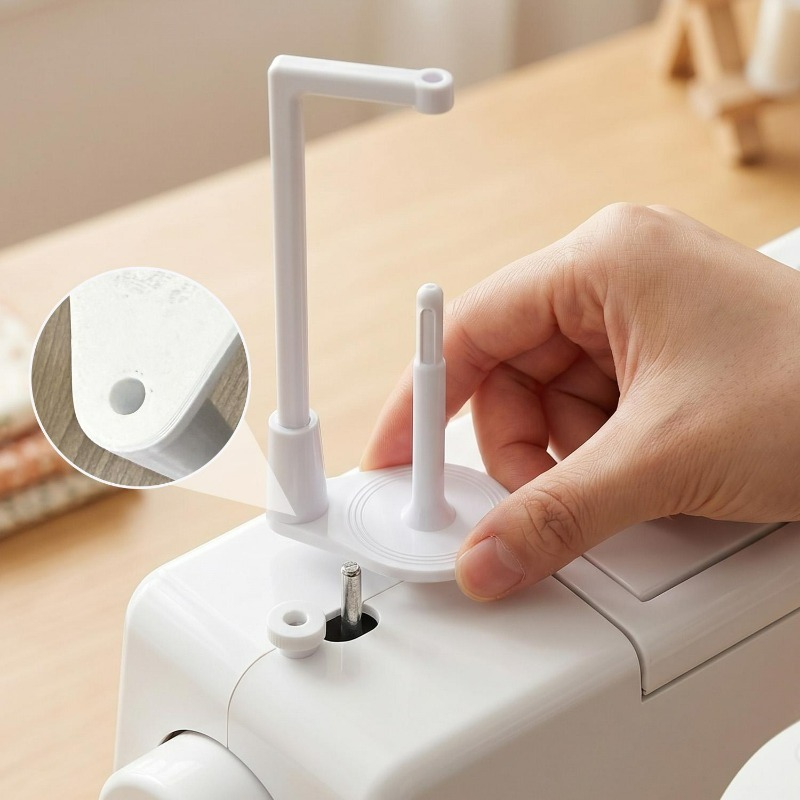 1-5 قطع حامل خيط ماكينة الخياط - مراجعة Serger Thread Cone وسعره