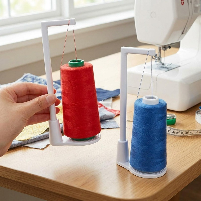 1-5 قطع حامل خيط ماكينة الخياط - مراجعة Serger Thread Cone وسعره