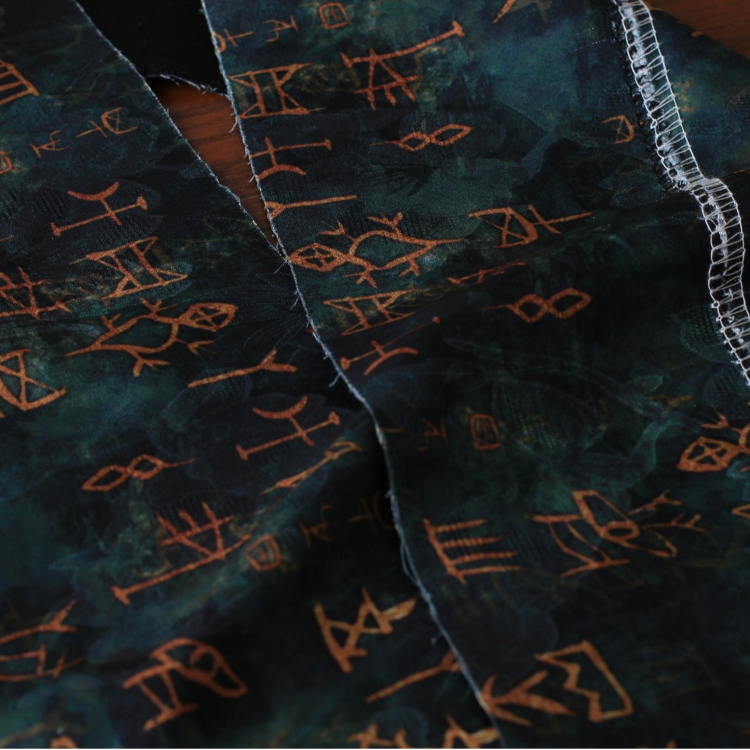 قماش جاكار بنمط أوراكل بون سكر - مراجعة Sewing Tie Dye وسعره