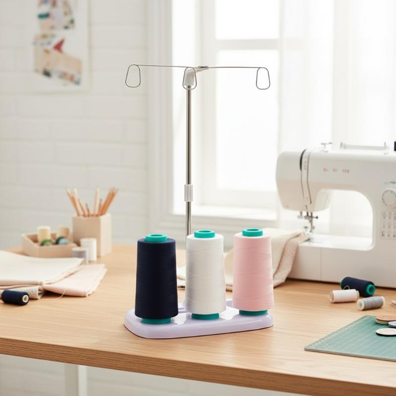 حامل خيط بلاستيكي منزلي على شك - مراجعة Serger Thread Cone وسعره