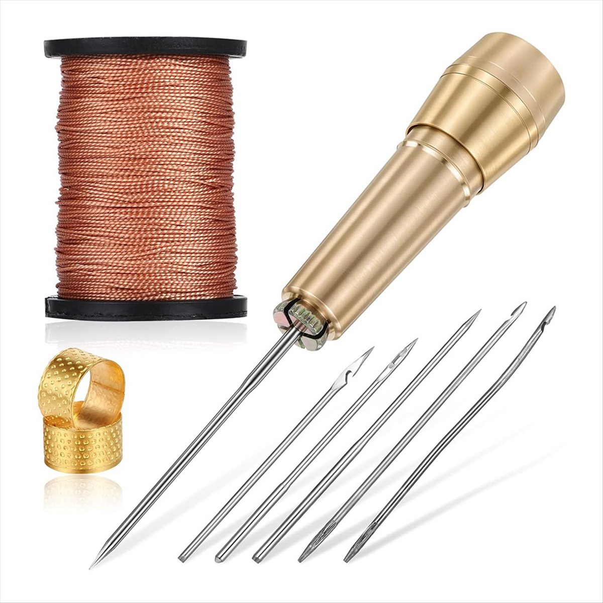 طقم خياطة جلدية مكون من 9 قطع  - مراجعة Sewing Kit وسعره