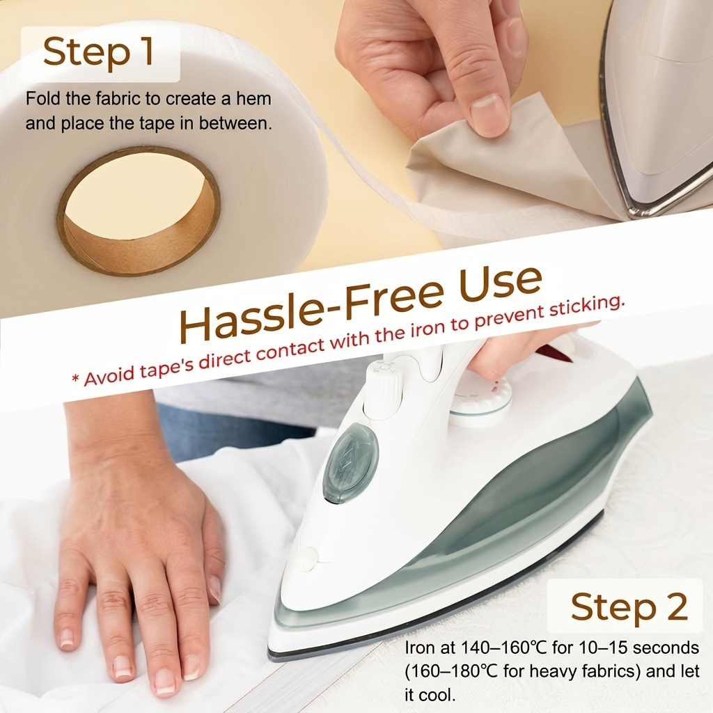 شريط تثبيت الحواف بالكيّ بدون  - مراجعة Hem Tape Fusible وسعره